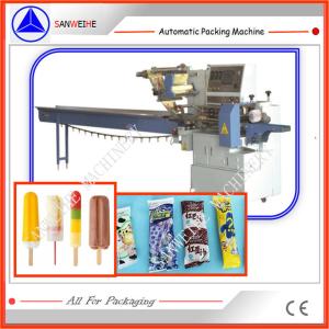 China PLC Controlling Flow Wrap Packing Machine  Ice Lolly Moon Cakes 4.6KW on sale