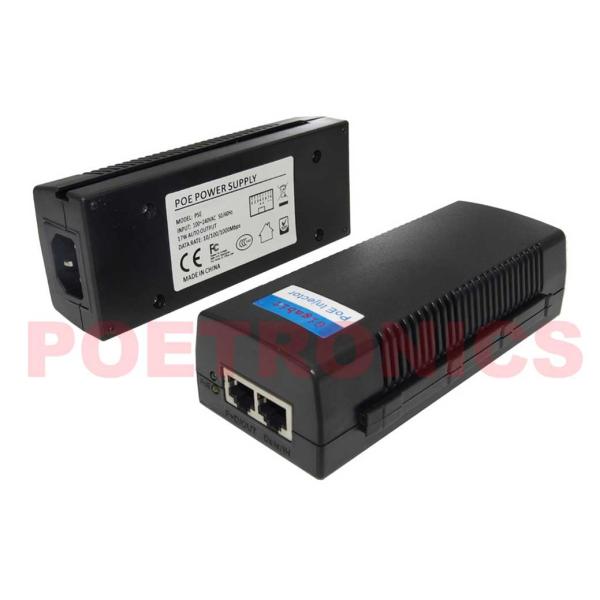 Cheap POE-PSE01GF Gigabit 15.4W IEEE802.3af POE Injector with Built-in Power for sale