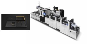 China Automated Cardboard Box Making Machine / Paper Box Making Equipment on sale