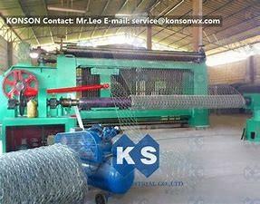 Cheap CE  GI 80x100 Size Automatic Hexagonal Mesh Machine for sale