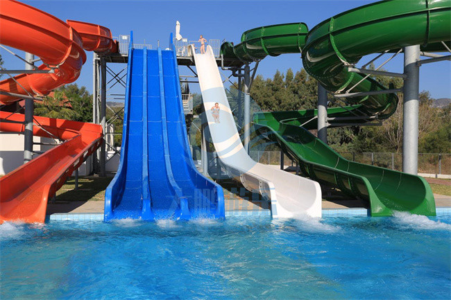 OEM ODM Body Spiral Swimming Pool Water Slide Single Open oxidation UV resistant