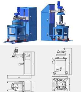 China Thin Film Degassing Vacuum Mixing And Injection Device OF APG Process on sale