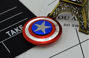 Captain America Si3n4 hybrid ceramic bearing fidget spinner,hand spinner  1114