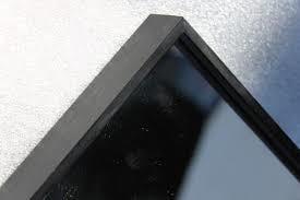 Matt Black Mirror Metal Frame , Stainless Steel Structural Framework