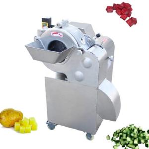 China Restaurant Sus304  Commercial Vegetable Fruit Chopper Potato Slicer Machine 1.5KW on sale
