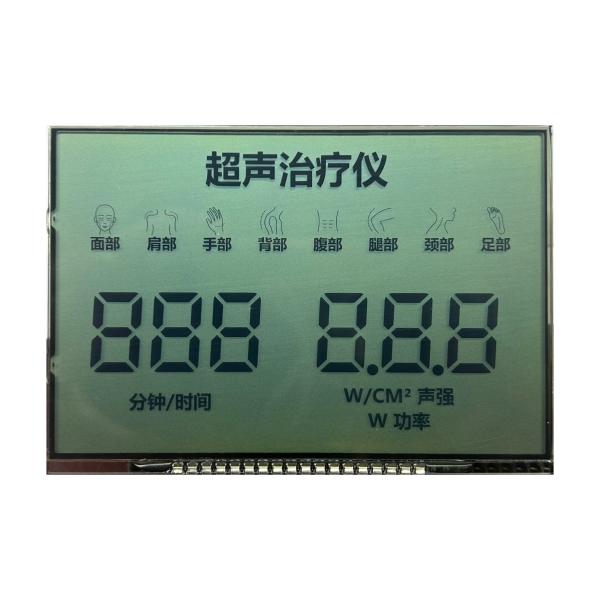 6 O' CLOCK Positive Transmissive HTN Segment Code LCD Ultrasonic Therapy Device