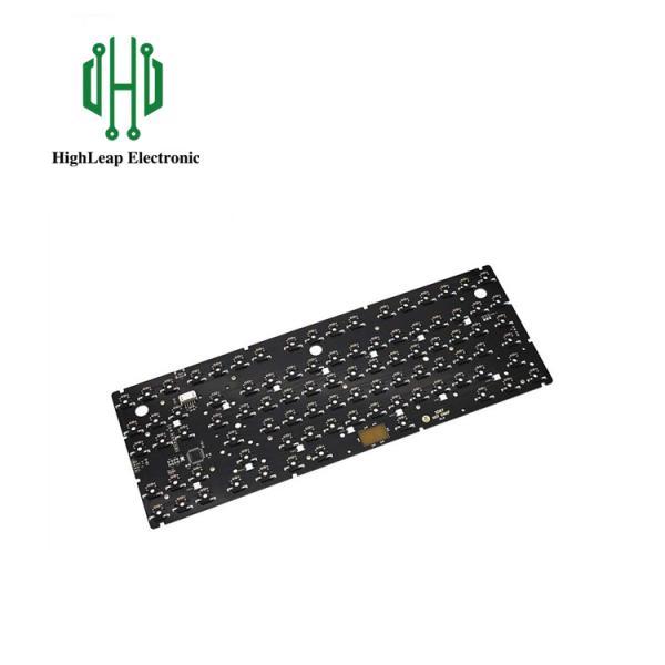 Cheap ISO RoHS TS16949 Black Mechanical Keyboard PCB Rgb Hot Swap PCB Board for sale