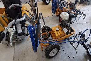 China 6.5HP Cold Paint Airless Line Striper Parking Lot Striping Tools on sale