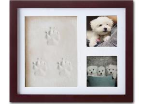 Customized Pet Keepsake Frame Print Imprint Kit For Memories Dog / Cat Paw Print Pet Paw