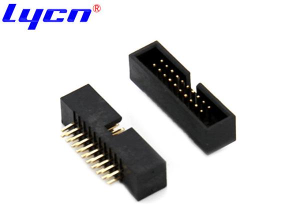 Cheap 2.54mm Double Row Header Connector DIP 180 Degree For PCB Board End for sale