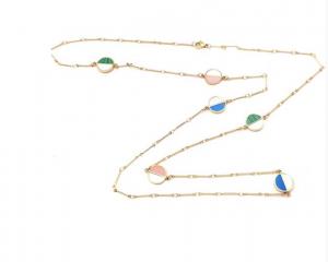 Best L.Vicharm Colorful Party Long Necklace Multiple Colors Shell Necklaces wholesale