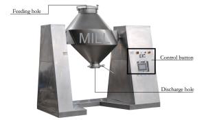 China Sugar Alcohols Double Cone Blender Machine With Gmp Medicine Processing on sale