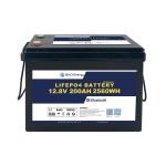 Wide Temperature Range Lightweight ABS Case 12V200Ah Bluetooth Lithium Battery