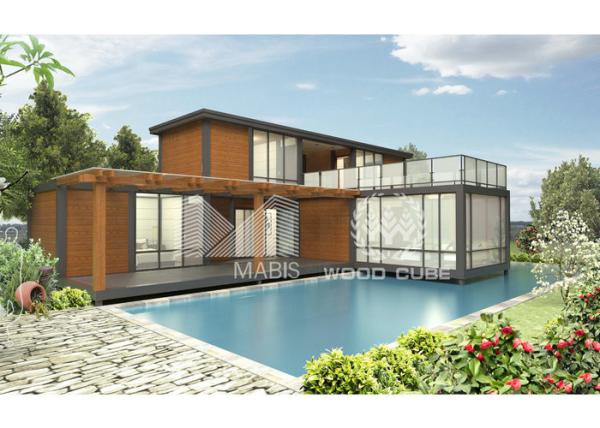 Cheap Nice Design Prefab Modular Homes Galvanized Steel Structure 2 Floors Dwelling for sale