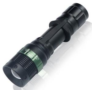 China Cree Rechargeable Tactical Led Flashlight Water Resistant High Performance on sale
