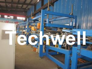 Best 32KW, 50 - 250mm Rock Wool Insulated Sandwich Panel Line Machine For Prefabricated House wholesale