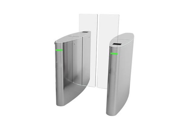 Cheap LED Indicator IP54 100W Half Height Sliding Turnstile SS304 for sale