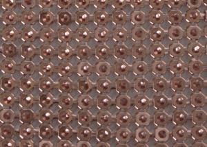 China 4mm Dia Woven Aluminum Metal Sequin Fabric Antiwear Decor Partition Cladding on sale