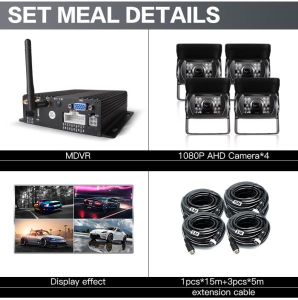 Cheap High Performance Vehicle Dvr System Remote Control With 1080P Resolution Real Time for sale