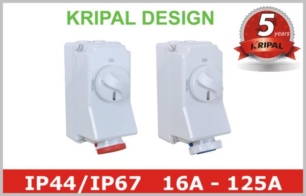 Cheap IP67 Industrial Mechanical Interlocked Switch Sockets CEE Power Outlet for sale