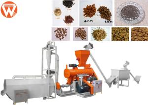Modulator Steam Fish Feed Extruder Machine , Control Shrimp Floating Fish Feed Machine