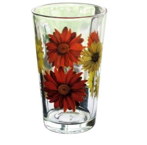 Best Silk Printed Blooming Daisy 16 Oz Highball Glasses wholesale