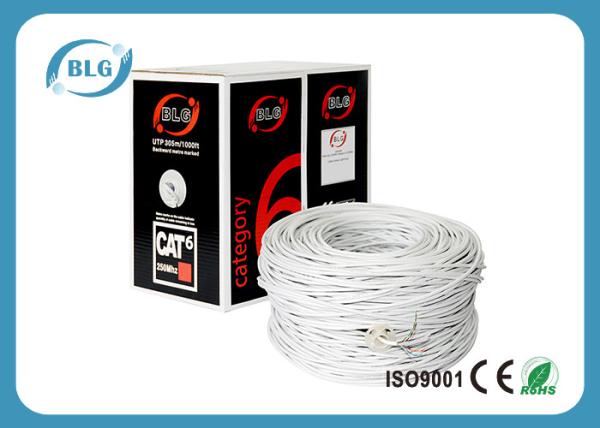 Cheap 8 Core UTP Cat6 Ethernet Cable Pure Copper 305m Per Box For Computer Networking for sale