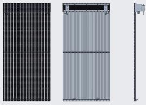 Waterproof Rating IP65 LED Screen Transparent With DIP 346 Configuration