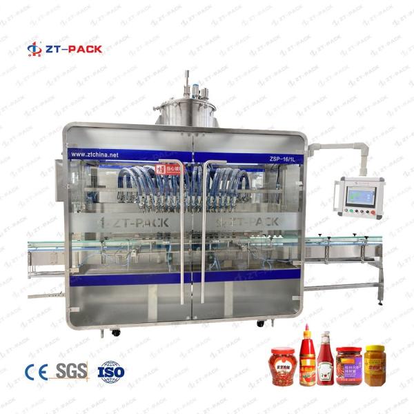 Cheap Automatic Food Rotor Pump Filling Machine For High Viscous Paste Jam Sauce Cream for sale