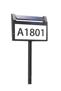 China Resin Plaque Solar Powered Address Numbers Rain Proof With LiFePO4 Battery on sale