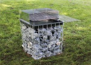 4x1x1 Double Twist Welded Gabion Box Falling Rock Protective Mesh