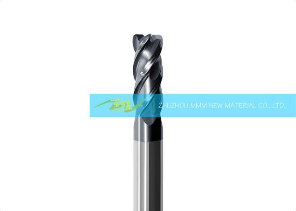 Cheap High Tip Strength 4 Flute Carbide End Mill With Accurate Arc Accuracy for sale