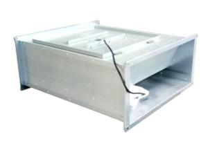 China Low Noise Rectangular Inline Duct Fan / Industrial Rectangular Exhaust Fan on sale