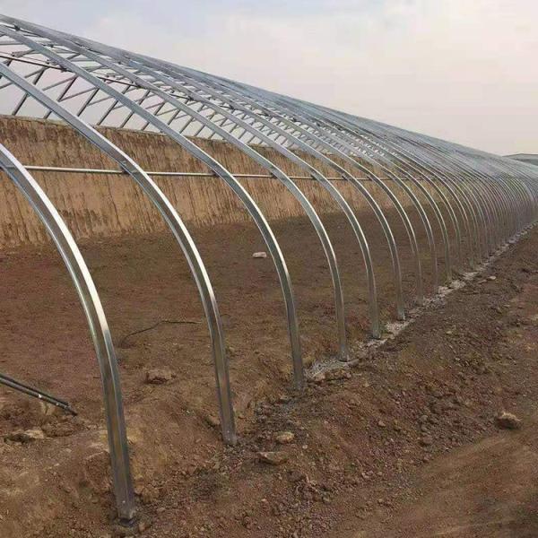 Cheap Single Span Tunnel Solar Greenhouses With Double Wall And Insulating Blanket for sale