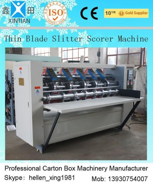 Cheap Vertical Cutting Paper Printing Slotting Machine For Pressing / Folding Marker for sale
