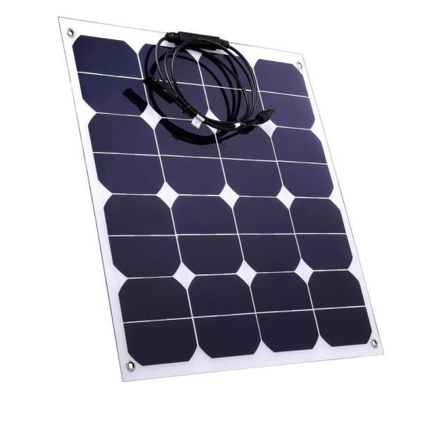 Cheap Flexible 18v 50w Solar Panel Curved Soft Thin Film Solar Panel C60 Cell for sale