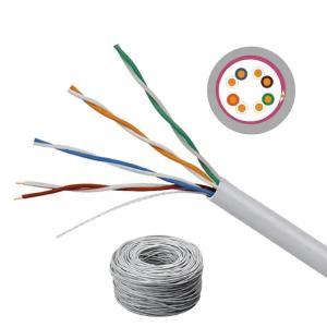 China PVC Jacket Ethernet Cat5e LAN Cable With Copper CCA Conductor Material on sale