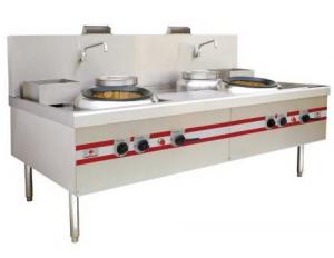China 2 Burner Range Commercial Gas Stove For Home Chinese Big Wok Type on sale
