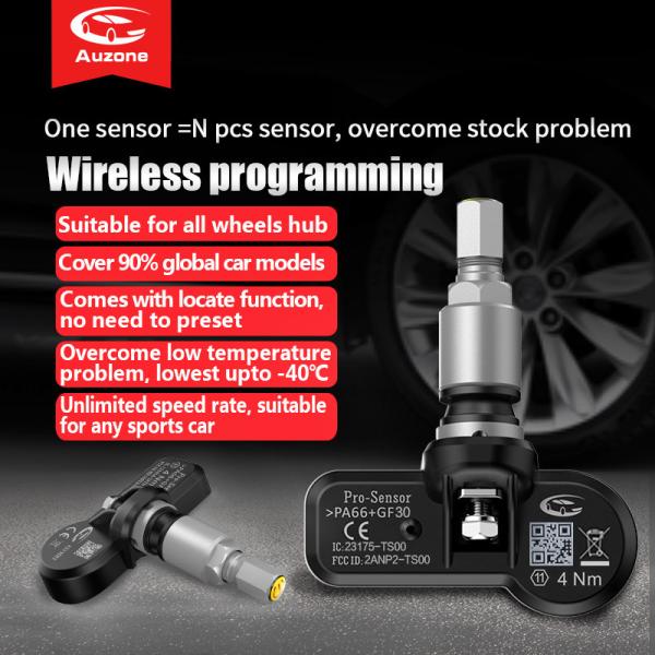 Cheap 800Kpa Cars Programmable Universal TPMS Sensors for sale