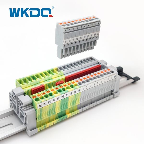 Cheap JPT 2.5/1P Plug In Connection Terminal Block Quick CE Certificate For Self Assembly for sale