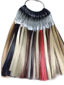 China Synthetic Wig Fiber Hair Color Ring Chart For High Temperature on sale