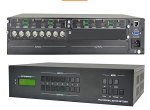 4K 30Hz Video HDMI Matrix 4x4,  HDMI Matrix Switcher Splitter 4 In 4 Out EDID