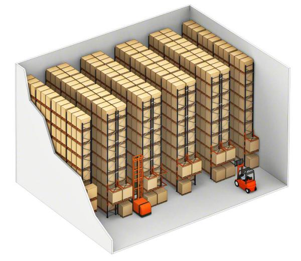 Cheap Strong Loading Support Steel Pallet Racks , Storage Solutions Conventional Pallet Racking for sale