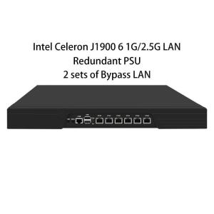 Best Zynshield 1U Rackmount Dual PSU Firewall Intel Core J1900 4 Core 4 Threads OPNsense pfSense OpenWRT 6 2.5G LAN wholesale