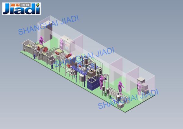 Cheap SUS304 Material Tomato Paste Production Line For Banana / Blueberry / Raspberry for sale