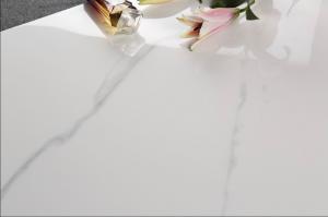 Best Super White Carrara Polished Porcelain Tile / Ceramic Marble Floor Tiles wholesale