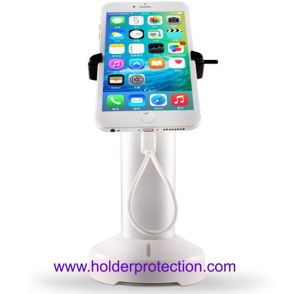 Cheap COMER hand phone security display easel with alarm gripper locker for sale