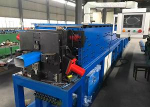 China Automatic Downpipe Roll Forming Machine With Bending And Necking Die on sale