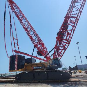 China Used 500T Construction Crawler Crane For Large Infrastructure Projects 84m Long Boom Crane on sale