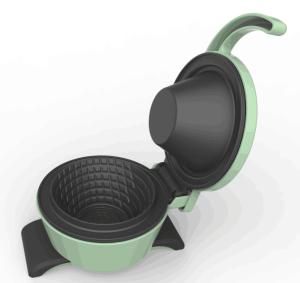 cETLus/GS Certificated Single Waffle Bowl Maker With PF Painting Housing